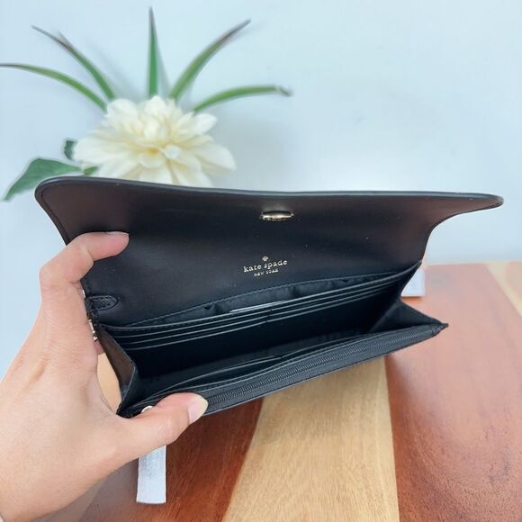 NWT Kate Spade Glimmer Boxed Medium Flap Wristlet - Picture 6 of 10